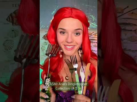 #asmr Ariel’s Dinglehopper Collection 🍴✨ #asmrsounds #ariel #mermaid #thelittlemermaid #asmrvideo