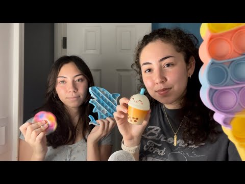 FIDGET TOYS ASMR | ASMR WITH SISTER PART 2