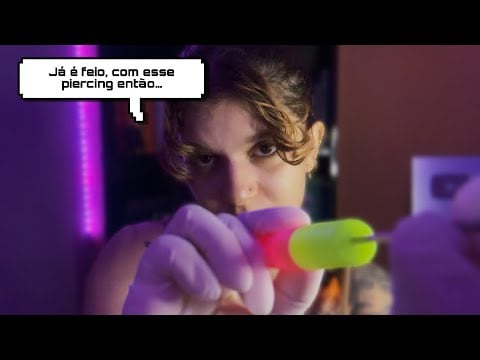 ASMR COLOCANDO PIERCINGS EM LUGARES ESTRANHOS 👀 caótico, rápido e agressivo