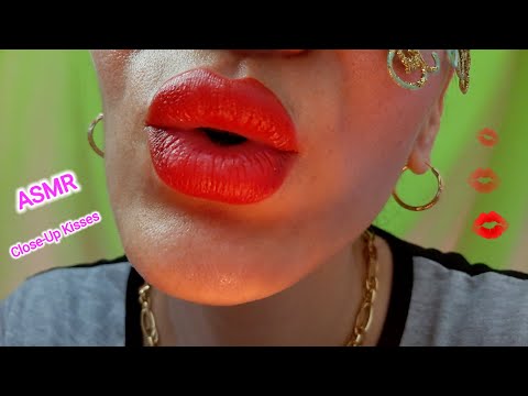 ASMR lens kisses | close up asmr kisses | ASMR kisses candle | Close-Up ASMR Kisses for Sleep