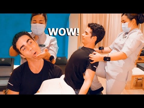 ASMR: Ho Provato un Massaggio alla SCHIENA Braccia e Testa con Stretching!