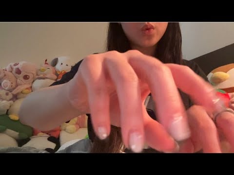 ASMR table tapping and with bedside table items
