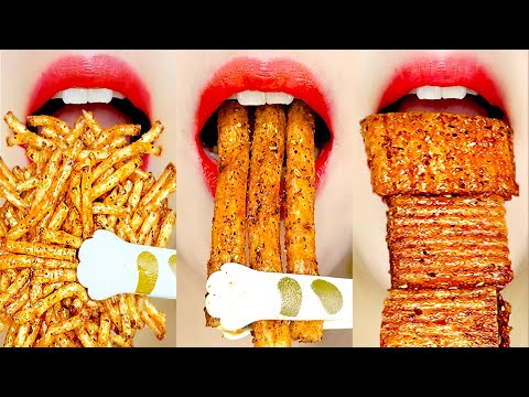 [10 Min] SPICY Latiao & Chinese Snacks MUKBANG 🔥 Extreme Chewy Eating Sounds