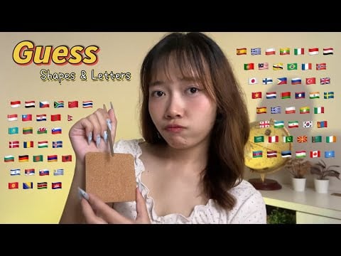 ASMR Guess The Shapes and Letters in 70+ Different Languages (2 hours for sleep)
