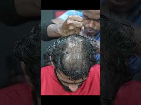Hard Massage | Oily Strong ASMR Head Massage By Strong Wrist Barber #shorts