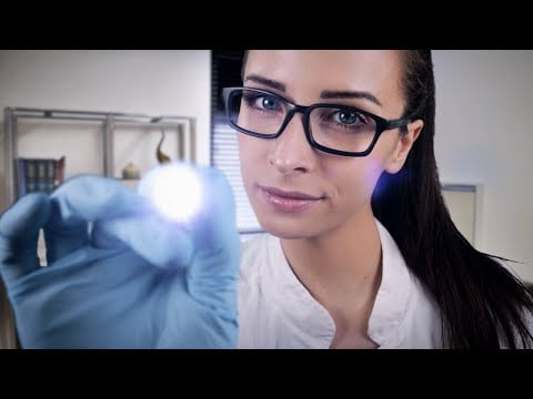 ASMR Deutsch Flüstern 👩‍⚕️ Cranial Nerve Exam (ASMR Arzt Roleplay mit Gloves Sounds)