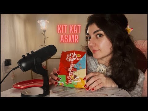 ASMR new Kit Kat flavors taste test! [crunchy + eating sounds]
