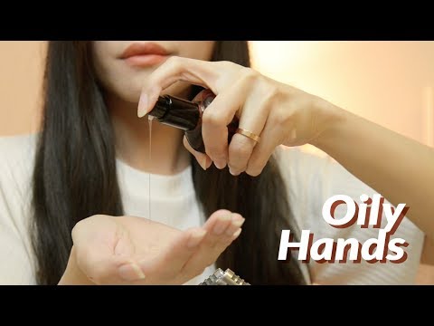 ASMR Oily Hand and Flutter Finger Sounds (No Talking)