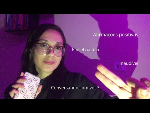 ASMR Caseirinho - Conversando com você | whispering, mouth sounds, inaudível, pincel na tela…