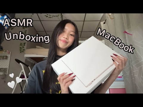 ASMR|Unboxing My First MacBook 💻￼