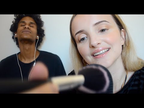 ASMR | giving my boyfriend tingles...he almost fell asleep