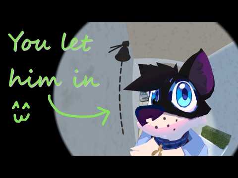 Furry ASMR | Friendly fox breaks your doorbell, and you let him in | soft spoken