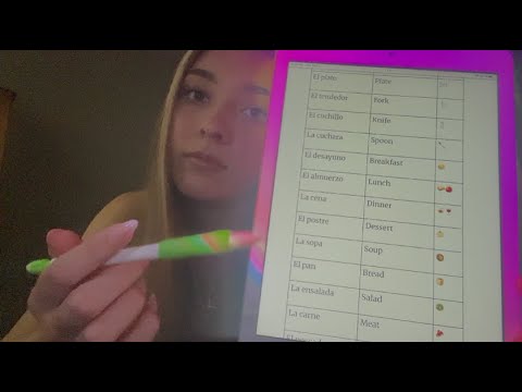 enseñándote palabras en inglés  ~ 🍴🤍 restaurante  y granja 🐄💝 ~ soft spoken, loft ASMR