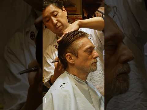 💈 Scissor Haircut By Japan’s Station Master Barber At BB Tsubame ✨🚞