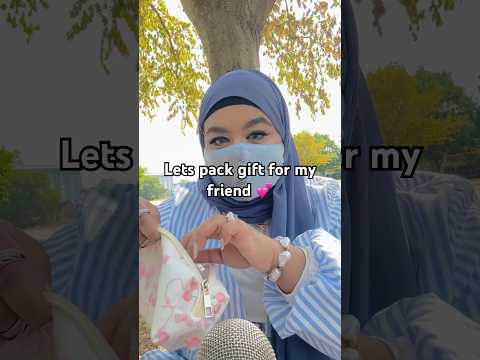 Lets pack gift for my friend 🎀🌸💕 #softspoken #asmrvideo