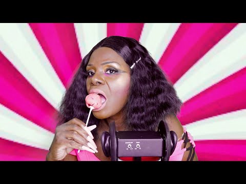 STRAWBERRY CAKE POP ASMR EATING SOUNDS