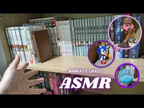 ASMR Coleção de Mangás 🎧❤️ - Fala suave e tapping