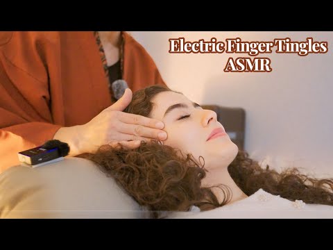 [ASMR] Electric Fingertips Head Massage. Tokyo. Soft Spoken