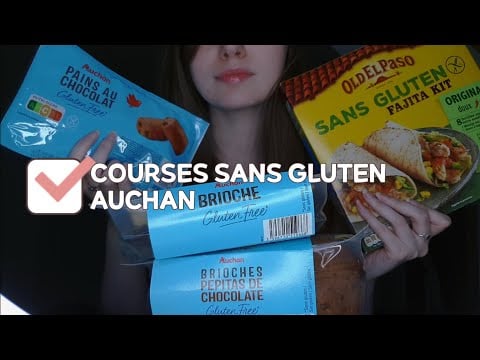 Retour de Courses SANS GLUTEN et autres. 🛒 #asmr