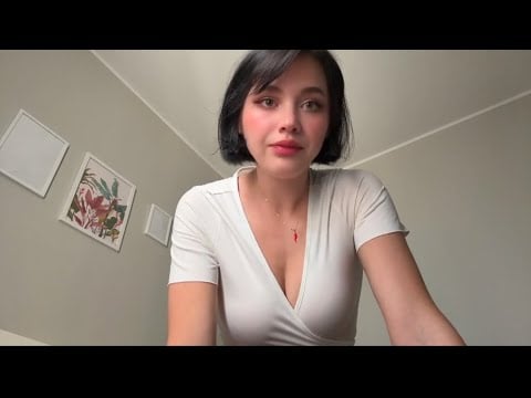 Your GF cures your insomnia (Deep eye contact & touch)