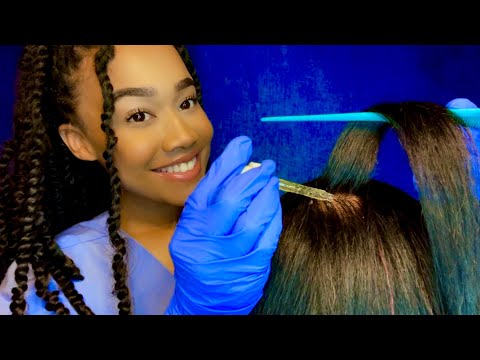 ASMR Relaxing Scalp Treatment Role-play 💆🍃 Head Massage ASMR