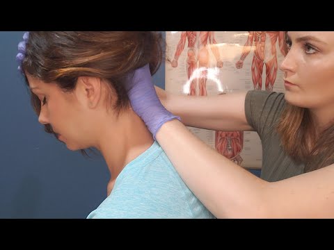 ASMR Real Person Neck and Shoulder Massage for Severe Neck Pain (soft spoken role play) @Mad P ASMR