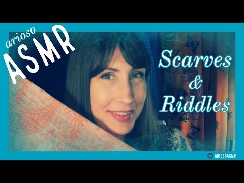 ASMR | Fun With Scarves & Riddles | Soft Spoken Riddles and Whispering