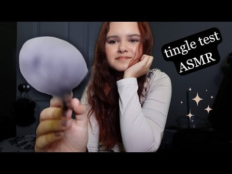 TINGLE TEST | ASMR twelve minute tingles for ADHD, short attention span