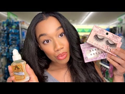ASMR Girl at Dollar Tree Does Your Lashes 🌳👀 *She Doesn’t Even Work There | Personal Attention