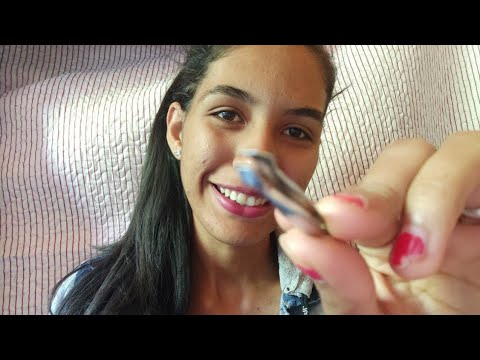 ASMR " FAZENDO SUA SOBRANCELHA 💤