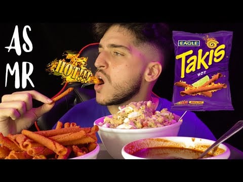 ASMR COMIENDO TAKIS!!! (muy picante, very spicy)🔥🔥🔥