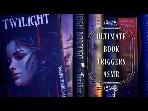 ASMR 📚 Over an Hour of Tingly Book Triggers 📚 Tapping & Ear to Ear Whispering