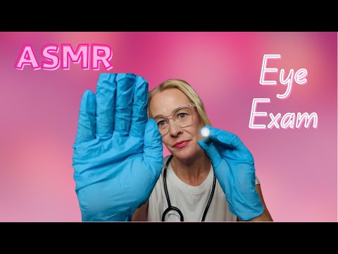 ASMR Comprehensive Eye Exam | Testing Peripheral Vision | Little RR