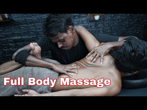 ASMR Strong Wrist Barber Doing Full Body Massage | Back Body & Leg Massage For Full Body Relaxation