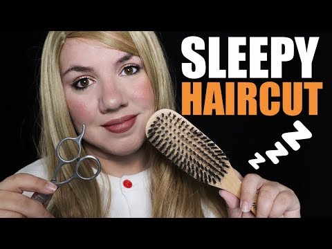 ASMR: Relaxing Haircut To Sleep ️ REAL SOUNDS Brushing, Scissors ...