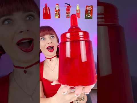 ASMR Jelly Bottle, Candy Spray Emoji Eating #mukbang #challenge