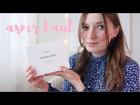 ASMR SUOMI - Esittelen ostokset ja lahjat KOTI, KIRJAT, KAUNEUSTUOTTEET. ASMR HAUL IN FINNISH