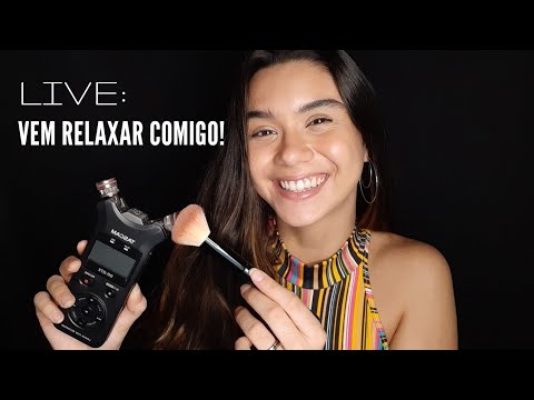 ASMR AO VIVO ♡  VENHA RELAXAR COMIGO ♡