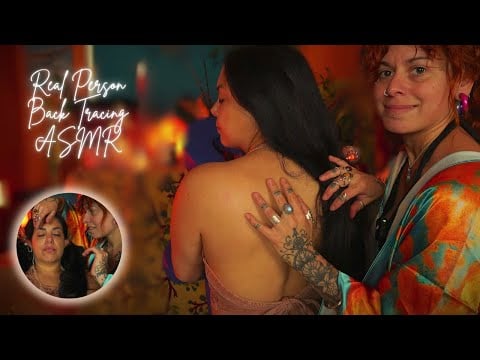 ASMR Back Scratch Tracing Massage | Hair Play Relaxation WHISPER GUIDED MEDITATION [Skin brushing]
