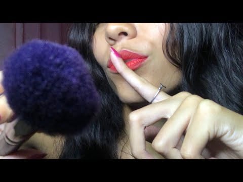 ASMR CONTAGEM REGRESSIVA, PINCEL NA TELA E SONS DE BOCA 