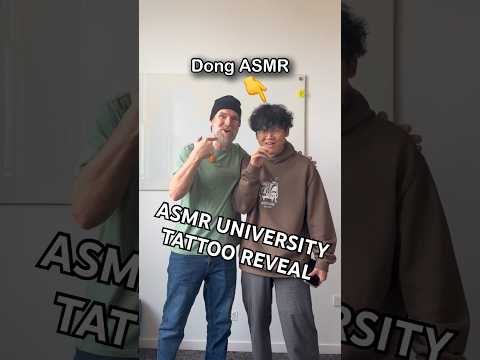 Dong reacts to my ASMR Tattoo 🤣