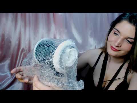 ASMR PLASTICO DE BURBUJAS EN TUS OIDOS ♥ |Sonidos intensos| 3DIO