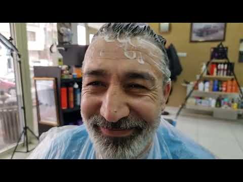 MASSAGE FROM APPARENTS, BARBER VISIT, HAIR WASH WITH LOTS OF FOAM, BACK MASSAGE