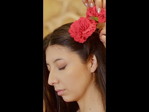 Nelly & Darlene 💐 😌 ASMR massage, hair treatment & whispering #asmr #shorts #massage