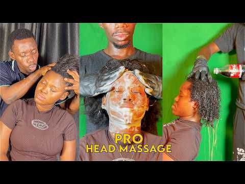 ASMR 💫 AGGRESSIVE SCALP MASSAGE , COCA COLA HAIR WASH & FACE WASH FOR TINGLES