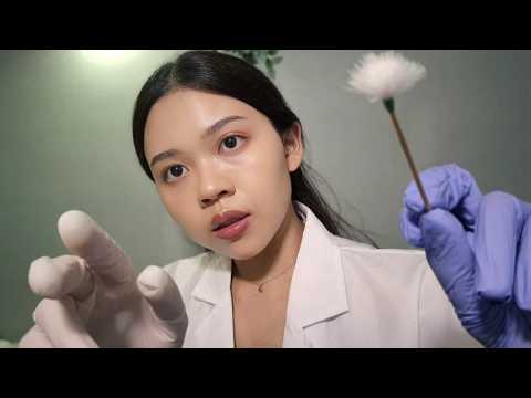 ASMR Professional Thai Doctor Ear Treatment (Binaural) 🏥 คุณหมอรักษาหูซ้ายและขวาให้แบบกระซิบ