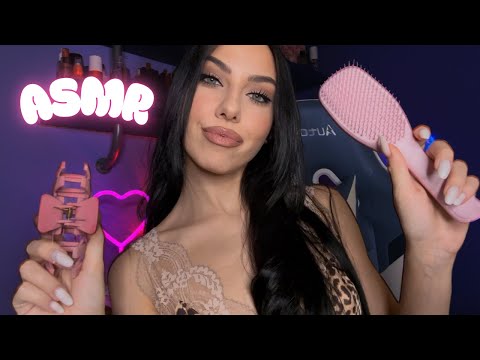 Personal Attention ASMR (braids and clips)
