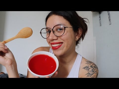 ASMR comiendo gelatina y platicando 💋