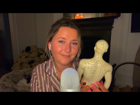 ASMR by the fire + brushing + tapping = instant sleep