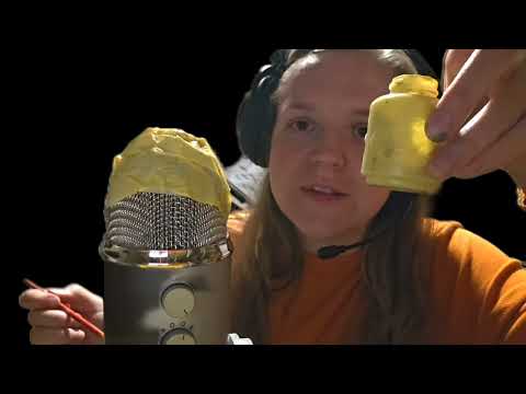 Painting tape on the mic ASMR intuition test 🎨 how many can you guess?